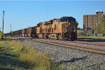 UP 2605 leads a coal train south through town and past the railroad museum